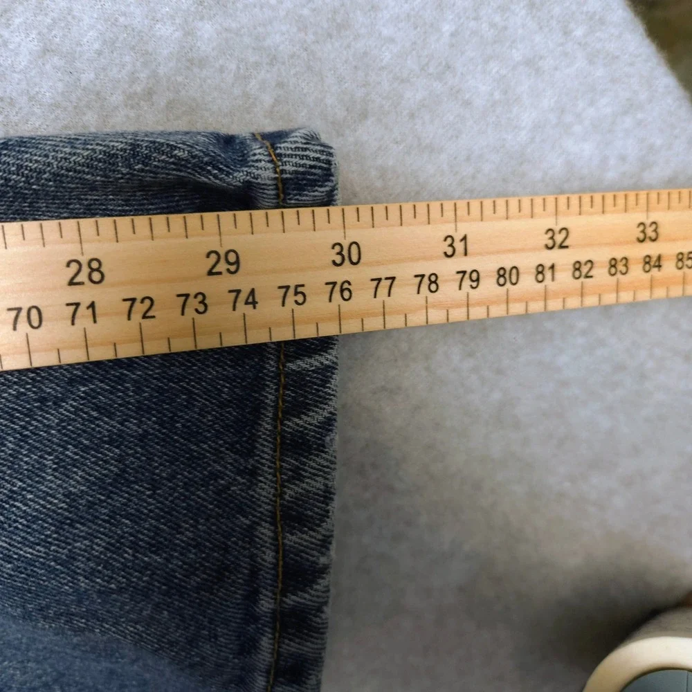 Vintage 90's Levi Strauss 570 Baggy Fit Jeans Mens 36x30 Blue Denim Pants Skater